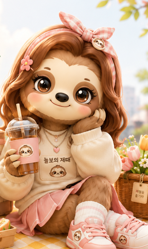 늘보의 제때 캐릭터 루루